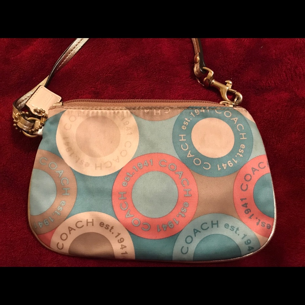 Normal wear Coach small wristlet
